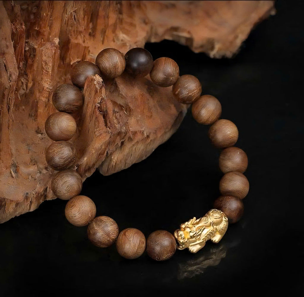 Fago Gold – Mixed Agarwood Bracelet FA2025-003-02